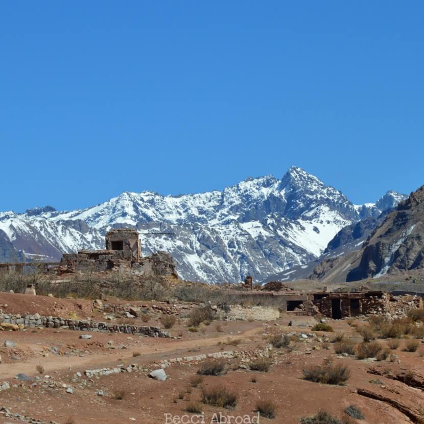 Andes Mountains in Mendoza, Argentina