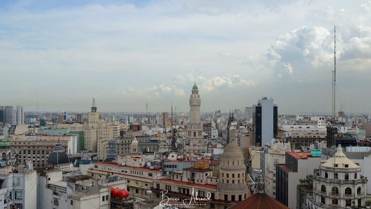 Udsigten fra Galeria Güemes i Buenos Aires