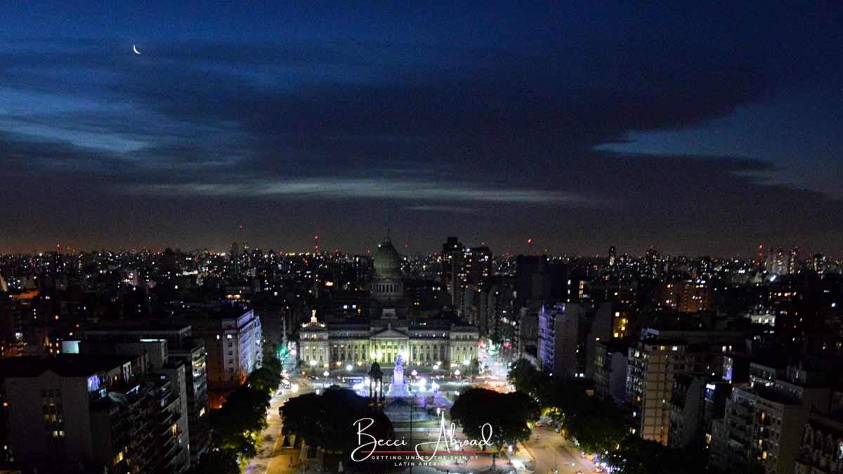 The viewpoint from Palacio Barolo in Buenos Aires