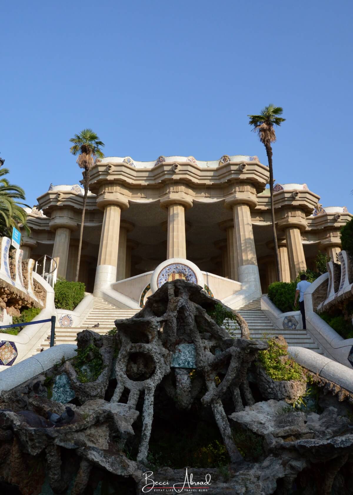 The Dragon Stairs in Park Güell 