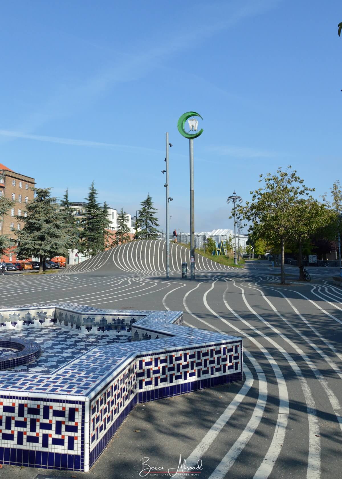 Superkilen Urban park is a great place to visit in Copenhagen