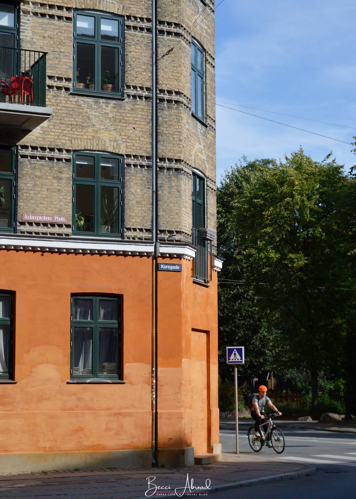 Man biking in Copenhagen