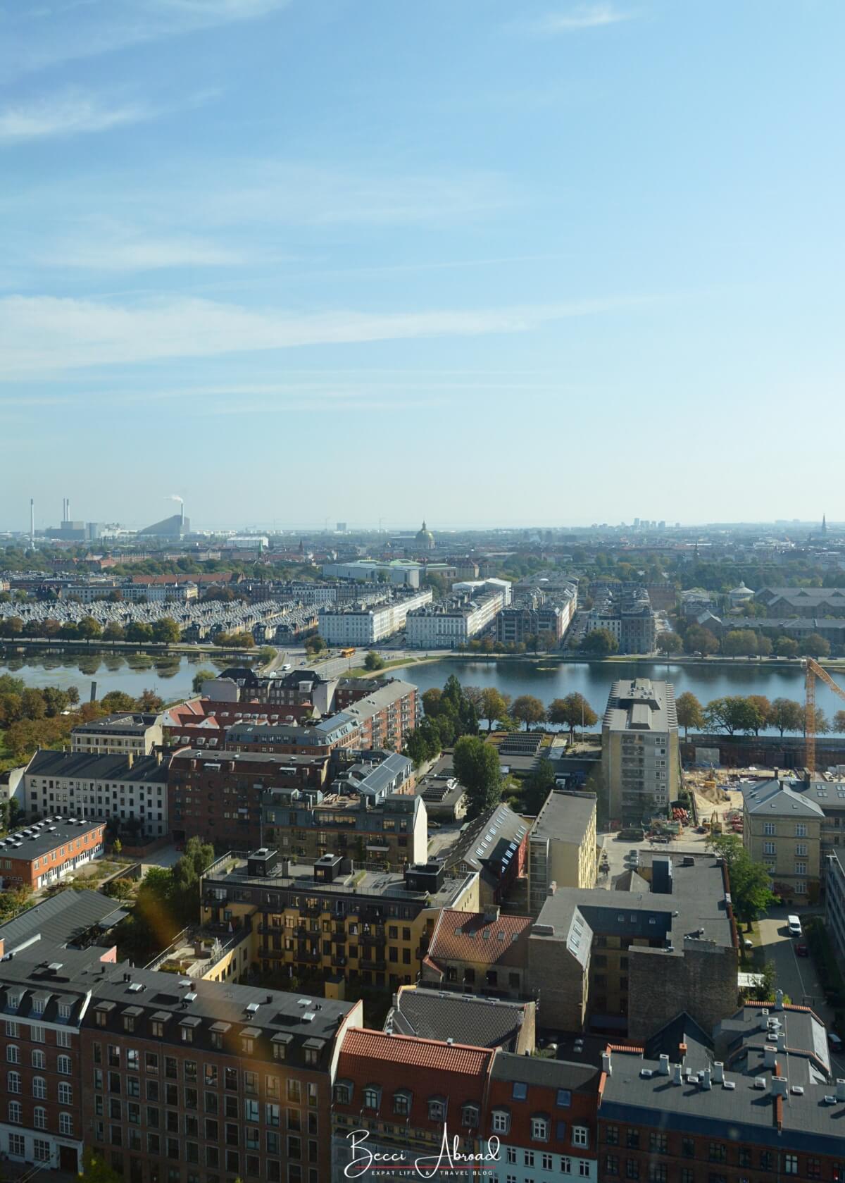 The view over Copenhagen from the Mærsk Tower