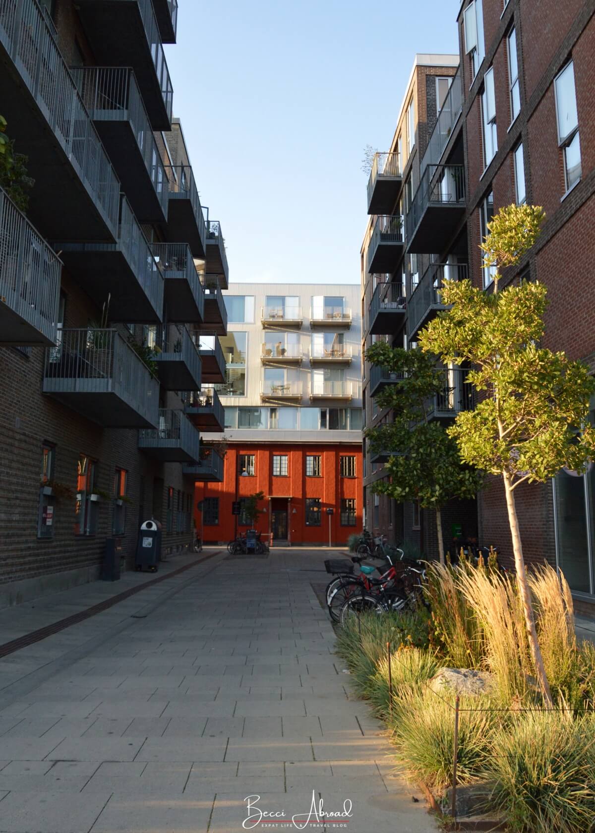 Modern buildings in Nordhavn, a Copenhagen off the beaten path neighborhood.