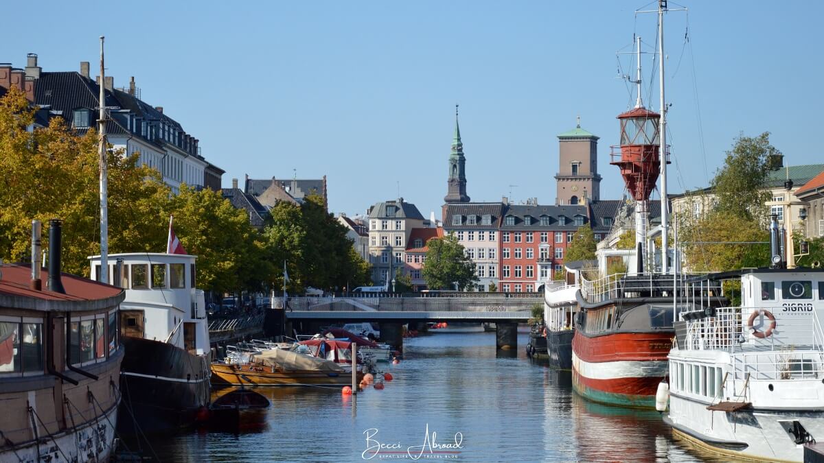 The view of Copenhagen's canals