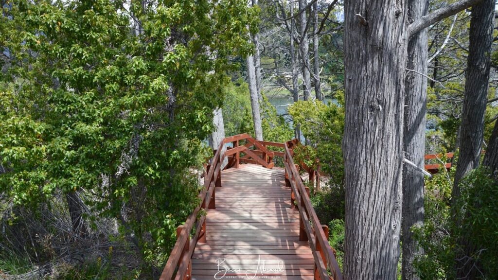 The trails on Viewpoint Mirador de los Navegantes