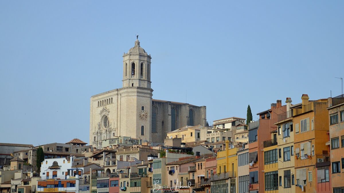 Girona’s skyline from a scenic viewpoint