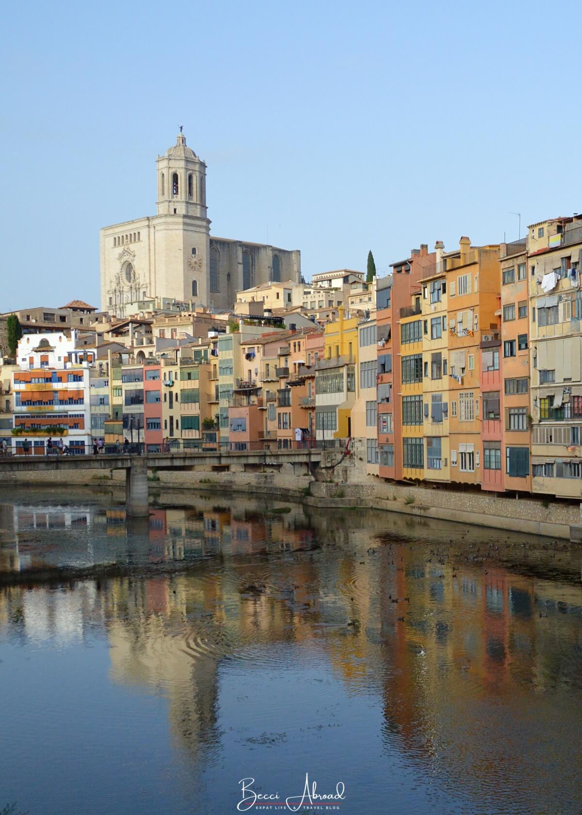 A panoramic view from the Girona Cathedral's bell tower.