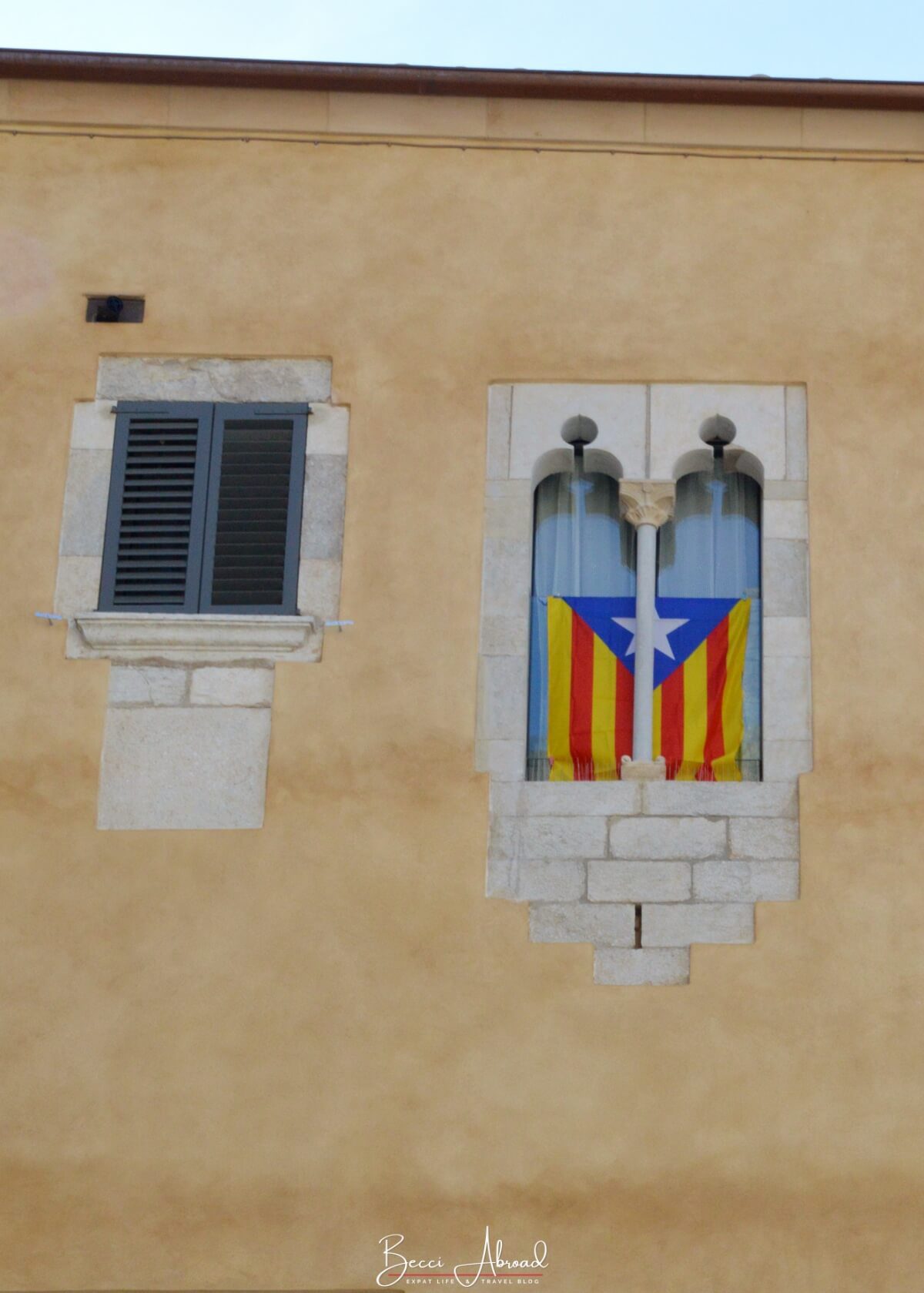 Catalan Flag in Girona