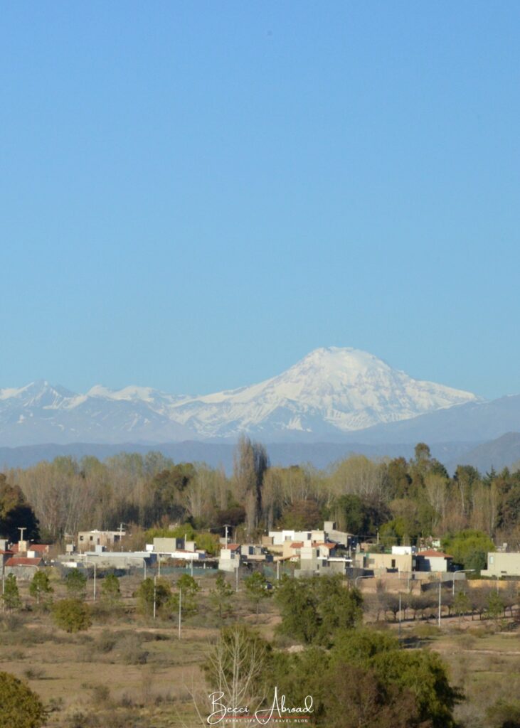 The Andes Mountains in Mendoza