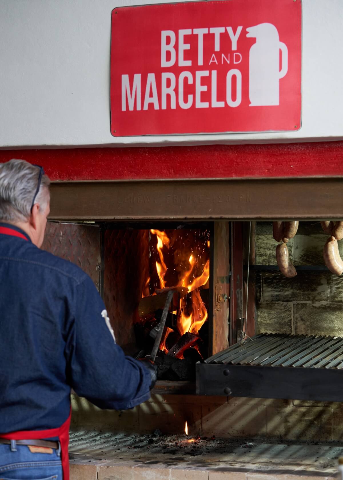 Grilling on a traditional Argentine asado