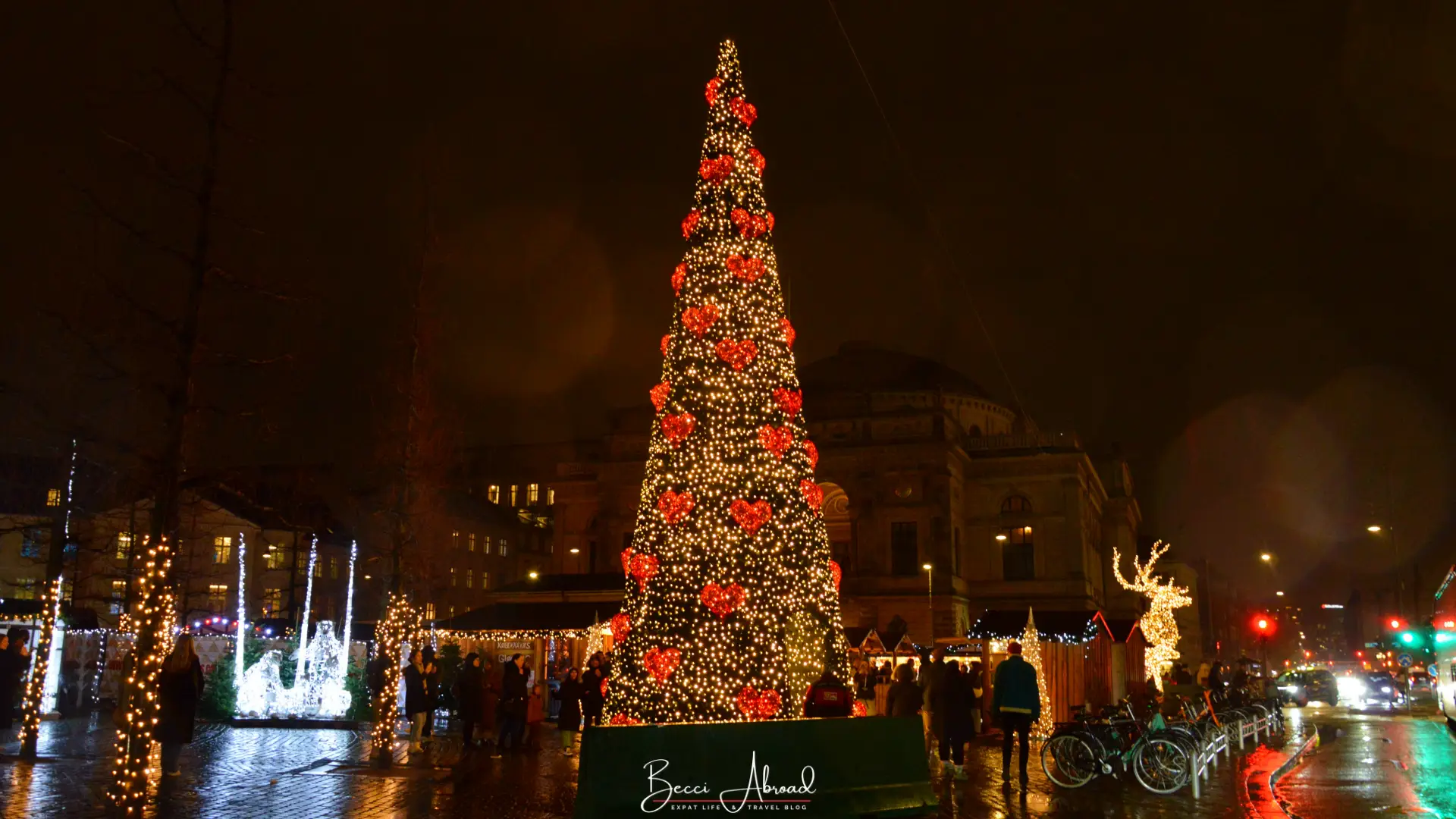 Christmas decorations at the King's Square in Copenhagen