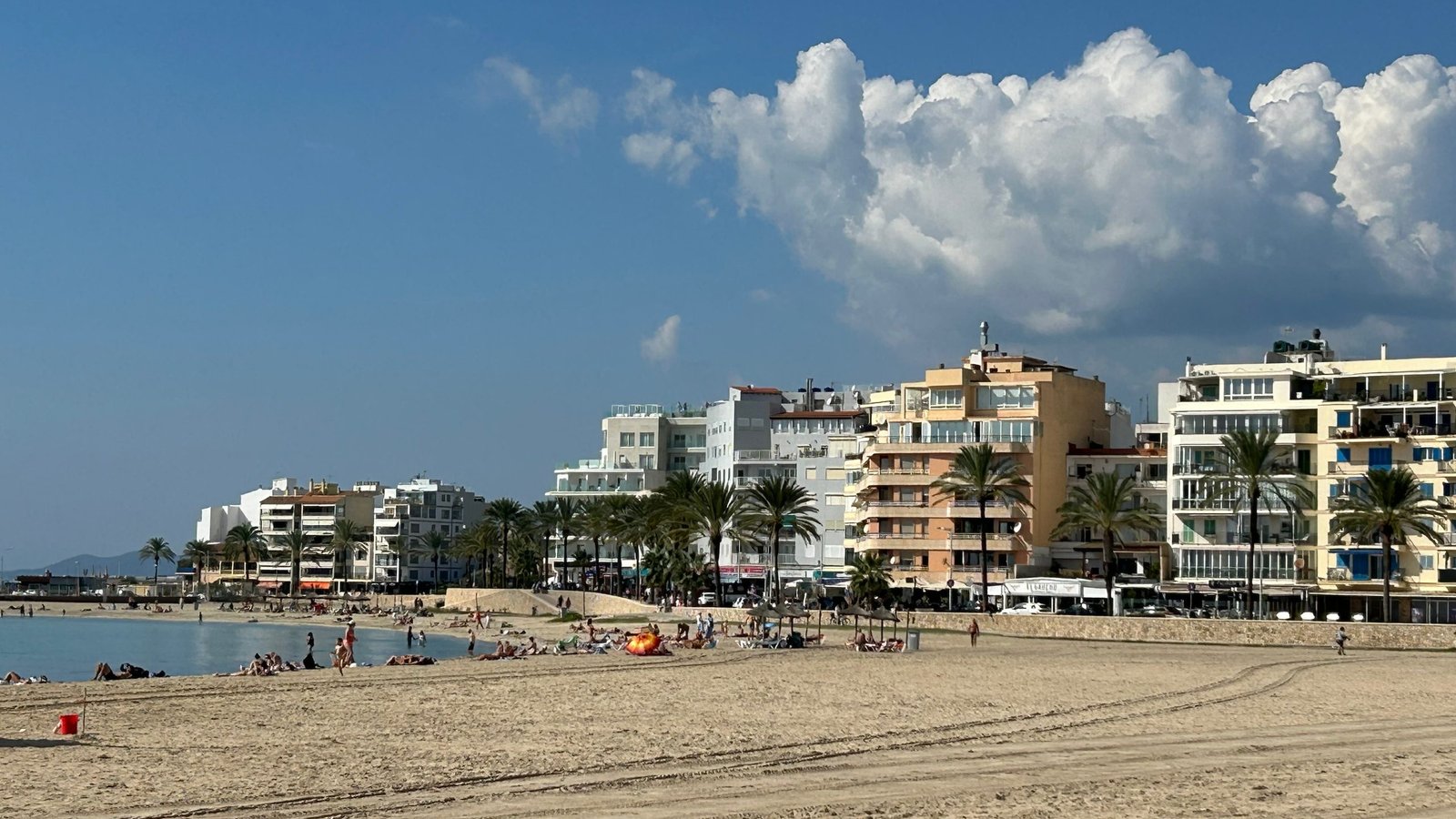 Can Pastilla beach near Palma de Mallorca in winter
