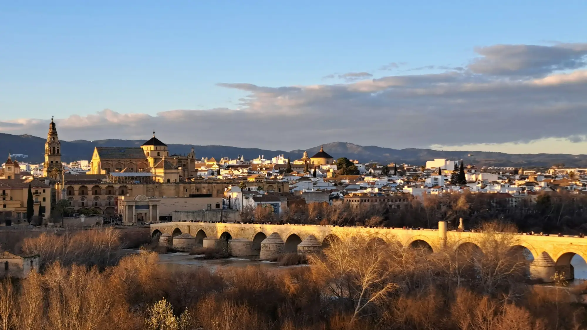 Roman Bridge and the Mezquita in Córdoba