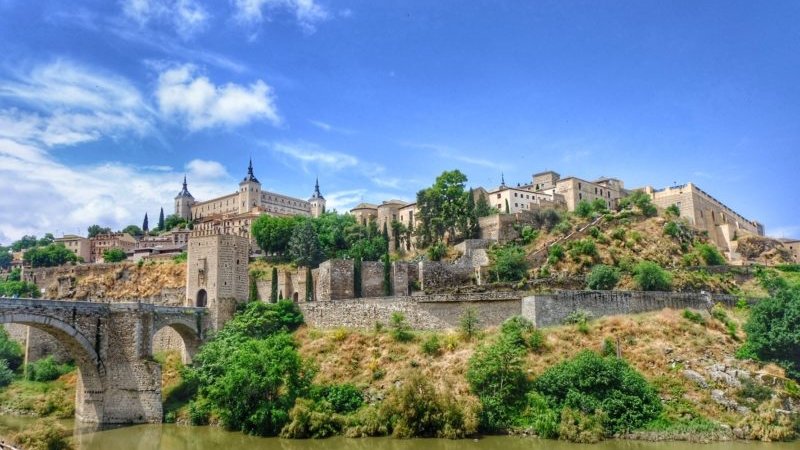 Toledo old town seen from below